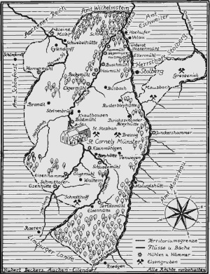 Herrschaftsbereich Reichsabtei St.Cornelimünster um 1648